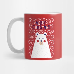 Merry Christmas Polar Bear Mug